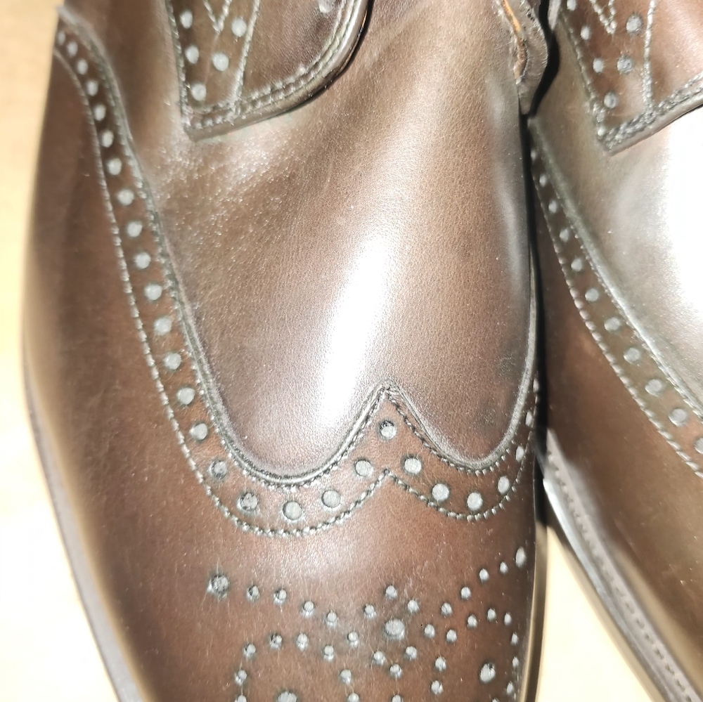 Allen edmonds 14d wingtip hilsdale no crease in vamp almost new - Picture 5 of 10